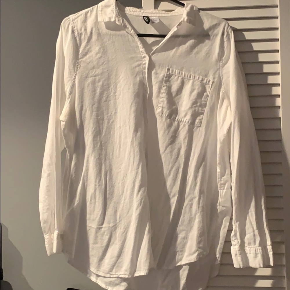 White button down